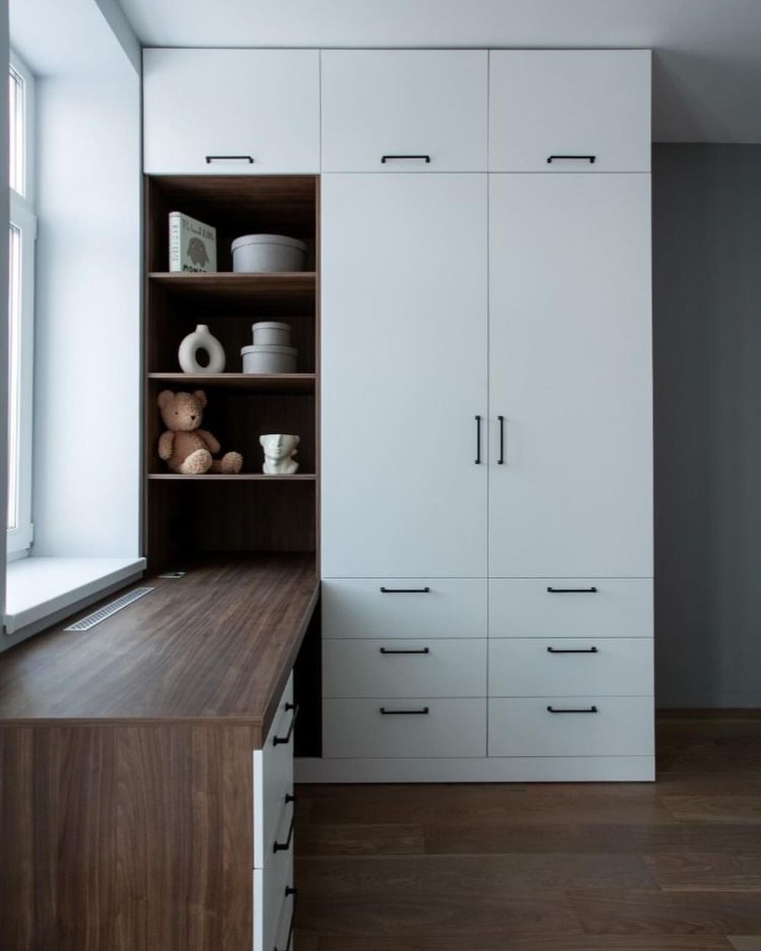 2 in 1 computer table and storage shelves