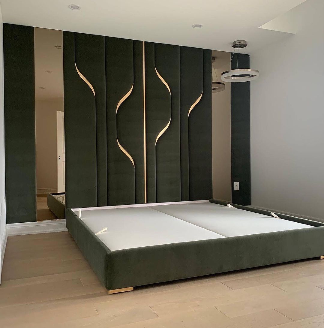 Yannick padded bedframe