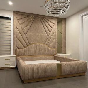 1805 design padded bedframe