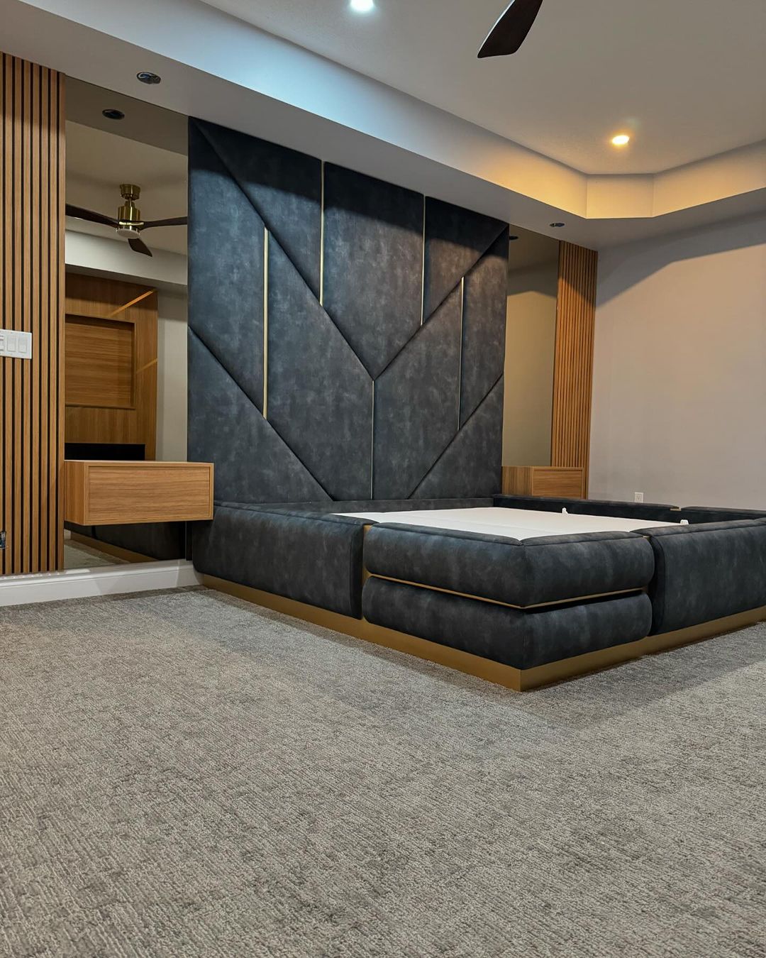 Chris padded bedframe