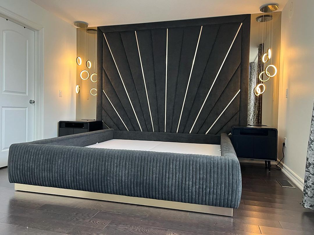 The maldiva padded bedframe