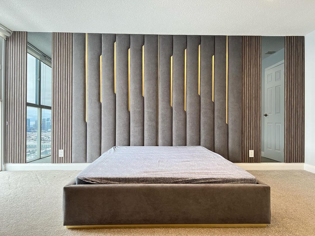 Padded bedframe MIT 00304