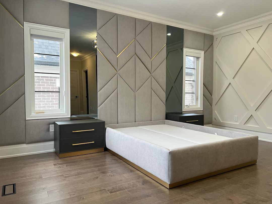 Padded bedframe MIT 00308